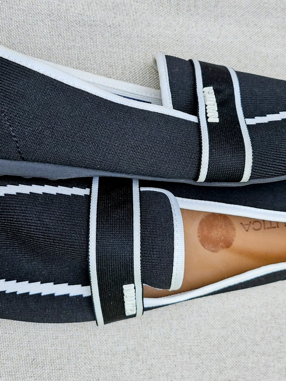 Nautica Women’s Black Slip-On Loafers